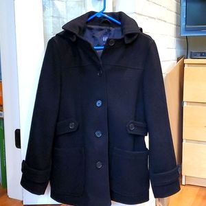 GAP hooded pea coat